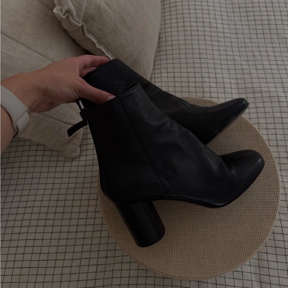 SANDRO leather ankle boots - Picture 4 of 7